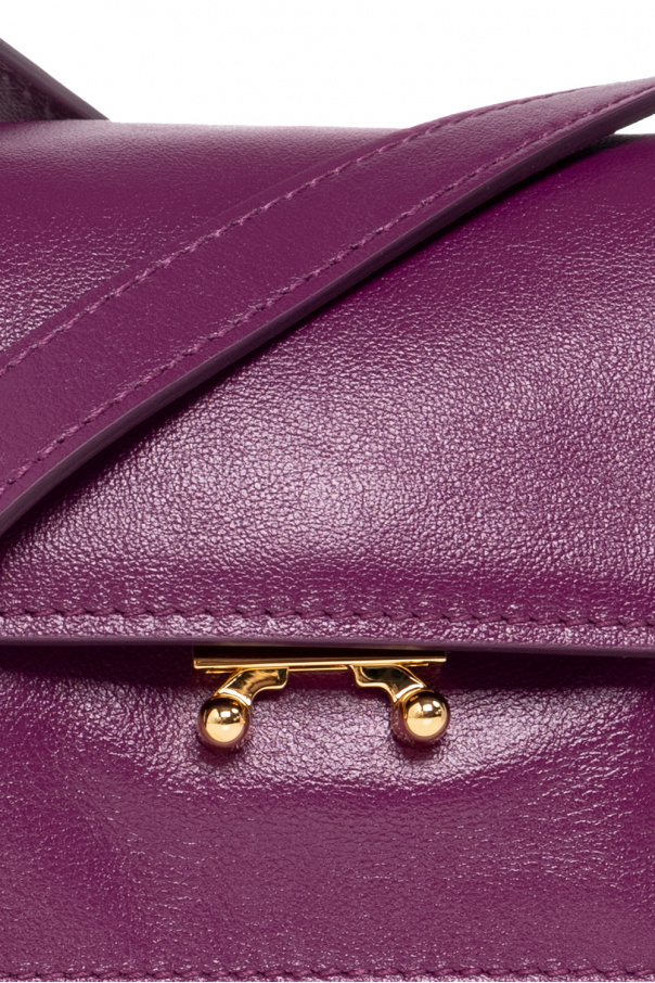 Плетёная сумка marni - Purple 'Trunk' shoulder bag Marni